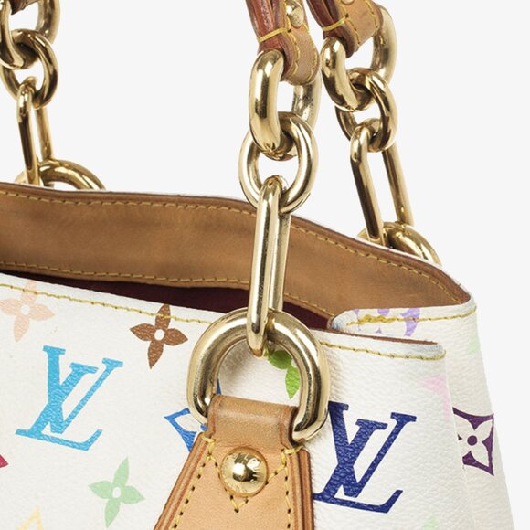 Louis Vuitton X Murakami White Monogram 2005 Vintage Audra Bag - Picture 3 of 9
